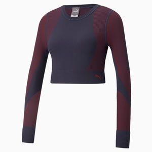 Seamless Long Sleeve Fitted Women's Training Tee
null